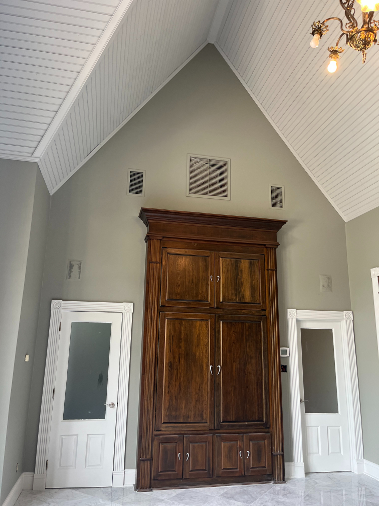 Interior Stained-Painted Pool House In Prairieville, LA